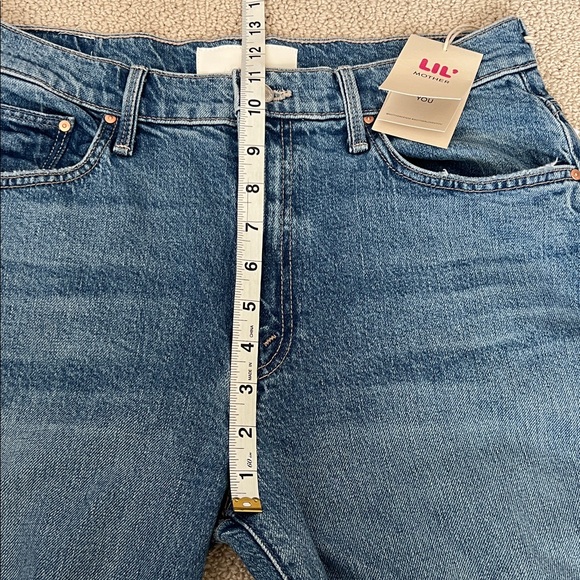 Mother The Dodger High Rise Sneakers Jeans in Wash NWT - Picture 12 of 15